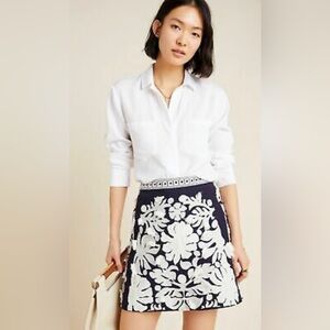 Maeve embroidered‎ skirt